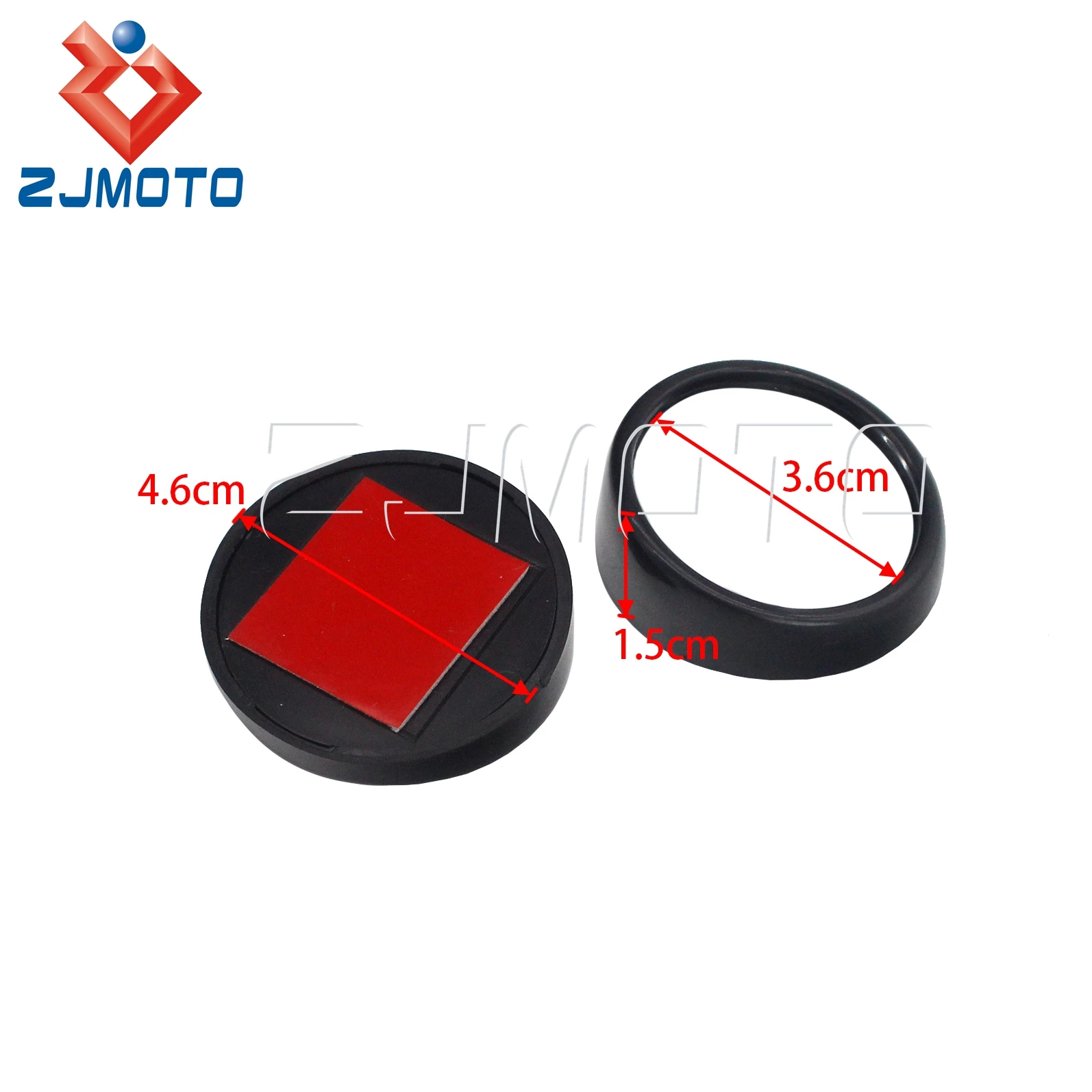 Car Vehicle Blind Spot Rear View Mirror Mini Round Side 360 Wide Angle Mirrors 2 PCS