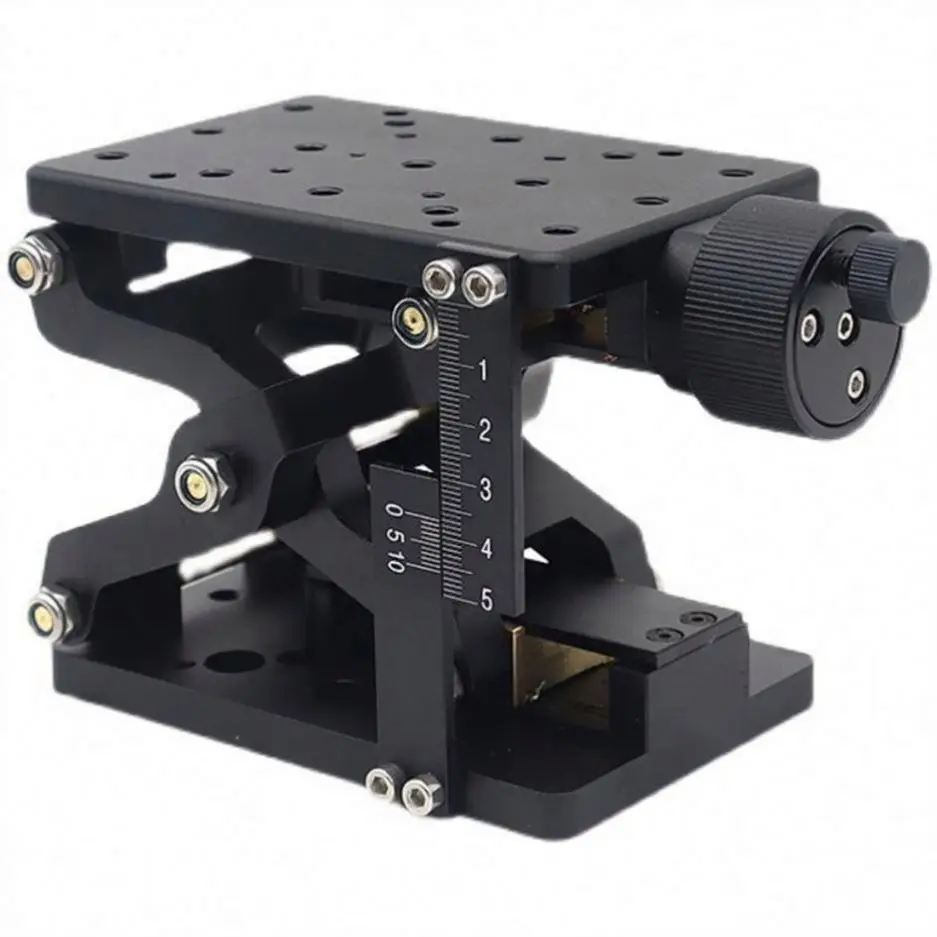 TEBAK Manual Lab Jack Manual Stage Fine-Tuning Lifting Table PT SD408 60mm Stroke Z Axis Lifting Table Manual Lifting Platform