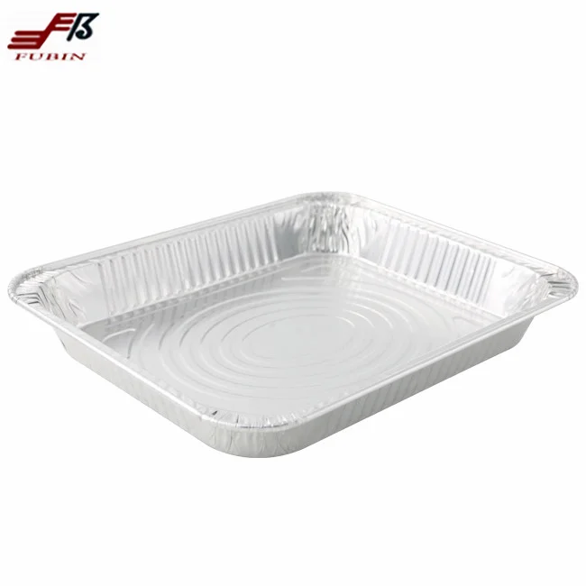 OEM Rectangular Foil Trays Disposable Aluminum Container For Restaurant