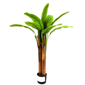 Factory Wholesale Indoor and Outdoor Artificial Birds of Paradise Plants Plastic Bonsai Skybird Traveller Banana Tree