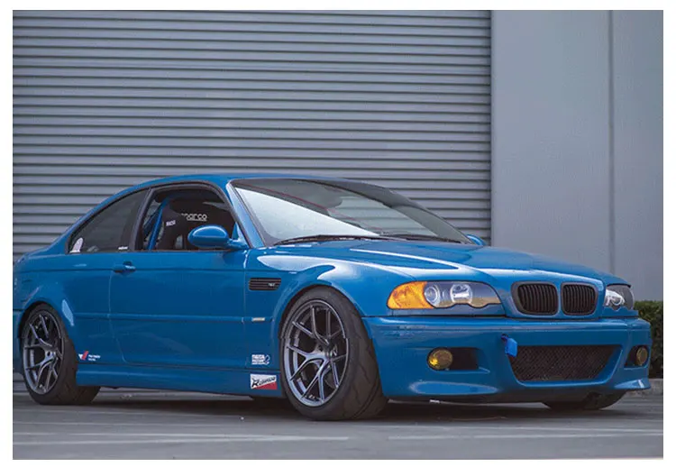 FULI  Car bumper M3 Style Front bumper Rear bumper Side skirts Foglight Body kit Fit For BMW 3 Series E46 1998-2005