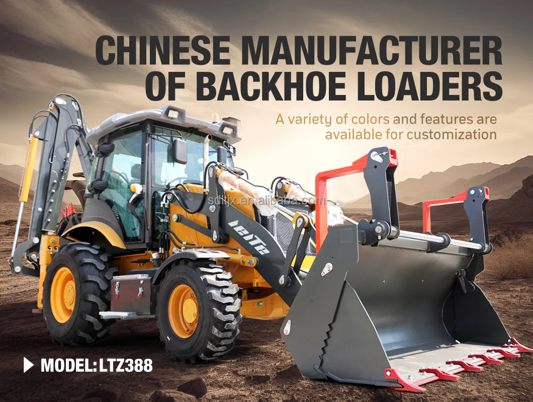 Diesel Mini Backhoe loader 3 ton 5 ton CE EPA China Sale 4 wheel drive new backhoe and loader Applicable earthmoving machinery