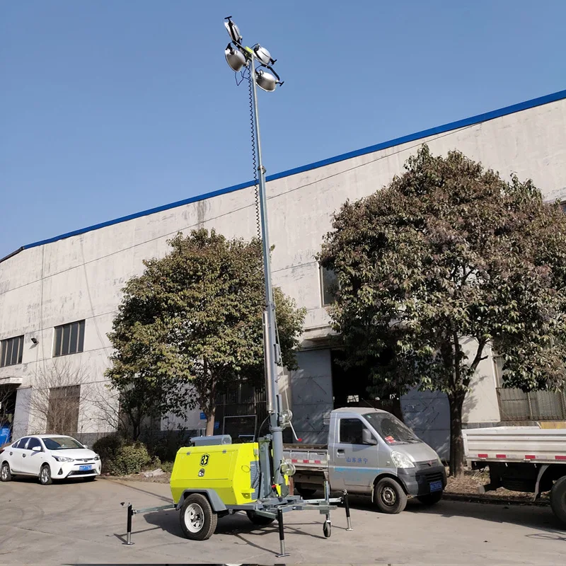 5 м 7 9 передвижная подъемная световая башня инженерное строительство наружное осветительное оборудование аварийная мобильная осветительная