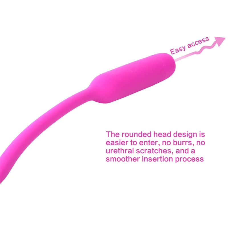 10-Speed Urethra Vibrators Vibrating Silicone Penis Plug for Men Sound Feature Sex Product