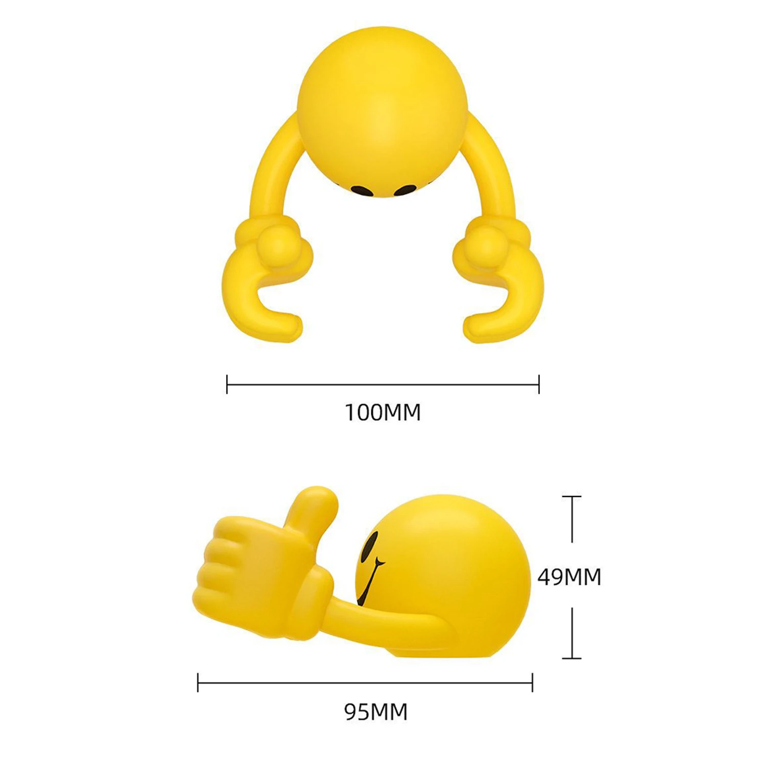2024 Multi-angle Smiley Thumb Phone Holder