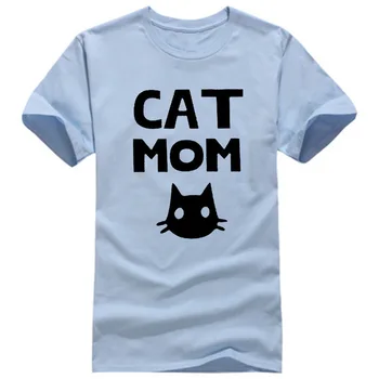 Animal cat printed cute tops Tops Sexy Blouse Ladies Shirt Cotton casual T-Shirts for women