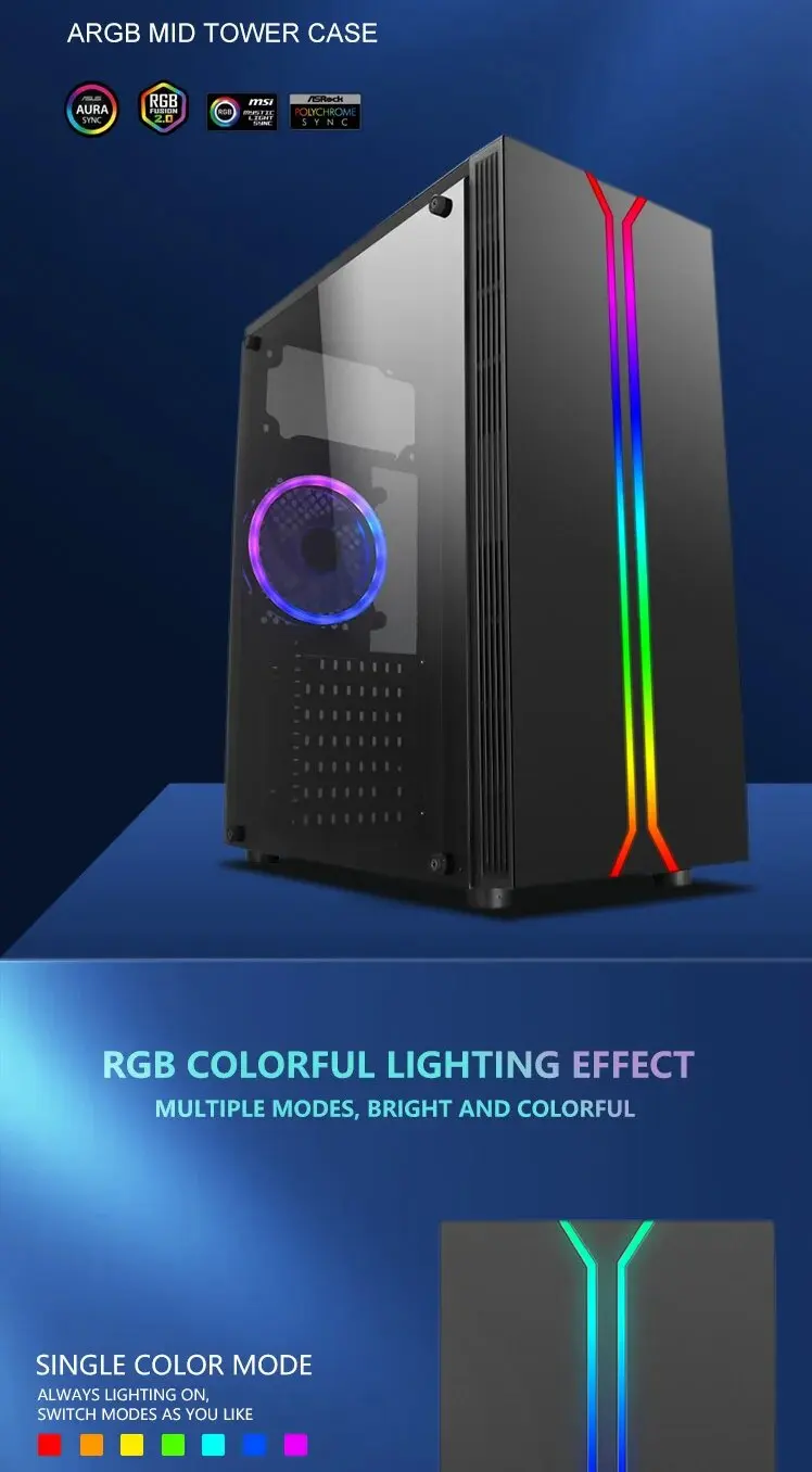 Sate(k877)cheap Gaming Pc Case Atx Chassis Computer Case Gaming Pc Case