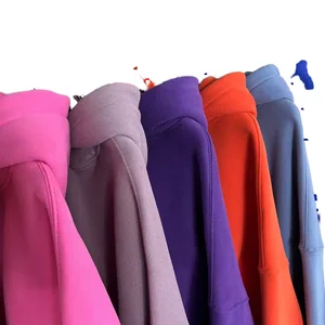 OEM 520gsm 100% Cotton Heavyweight Hoodie Casual Oversized Screen Foam Embroidery Solid Pattern Puff Hooded Sweatshirts