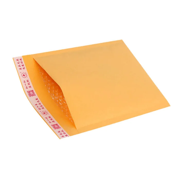 Custom Size Printed Bubble Envelopes A2 A3 A4 Air Bubble Mailing Packaging  Brown Kraft Paper Envelope