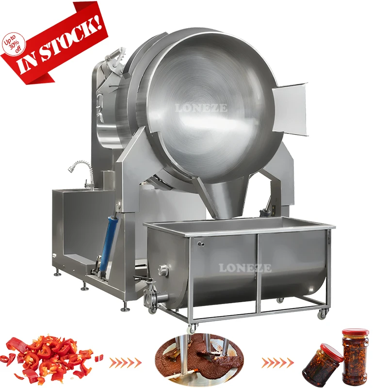 Automatically Control Mixing Speed Caramel Chili Sauce Cassava Flour Industrial Large Cooking Mixer Machine With Stirring