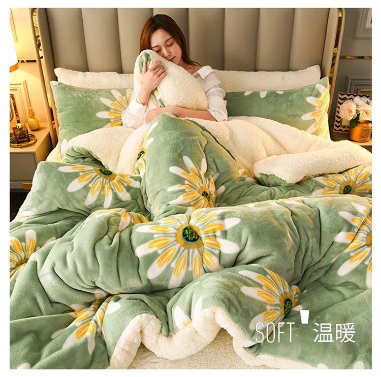 Super Warm Blanket 200x230cm Luxury Thick Blankets For Beds Fleece