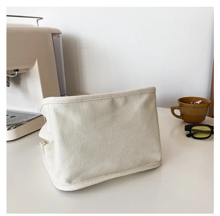 Low Moq Large Customizable Cotton Canvas Tote Bag Durable Natural