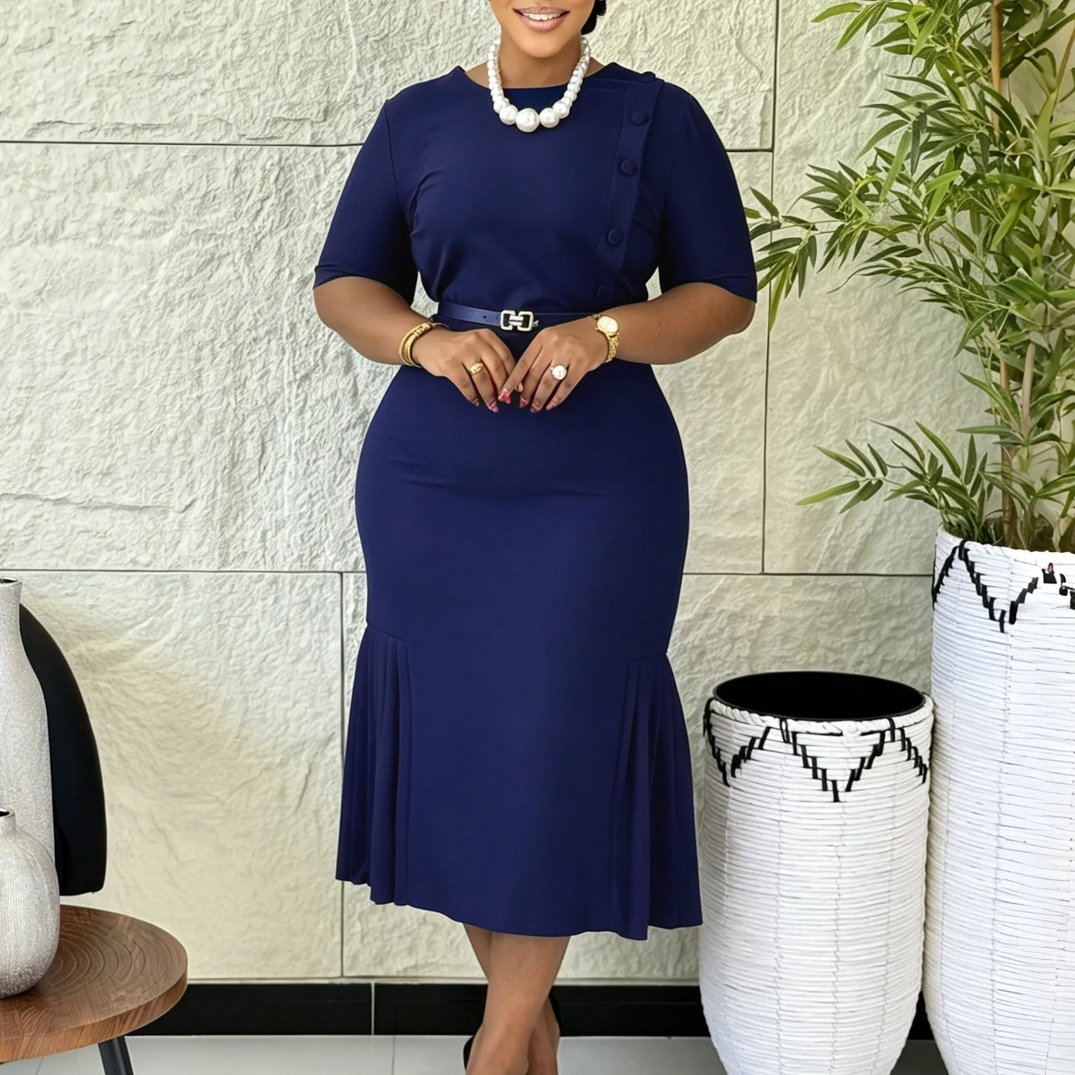 uniform dresses for women Womens Nurses Scrubs Dress Wrap Workwear Knee Length Casual Short Sleeve Nursing with Pockets (Dark Blue, S): Clothing, Shoes & Jewelry after Light Blue Princess Ladies Uniform Dress is an ideal blend of competence and fashion Professional Fashion OL Summer Dress