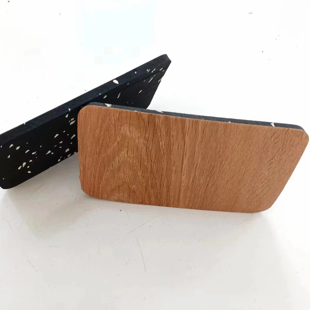 Factory Sales  High Elastic Soft Rubber Mats 5mm-10mm  Thick Anti-slip  Wooden Rubber  Flooring Tiles