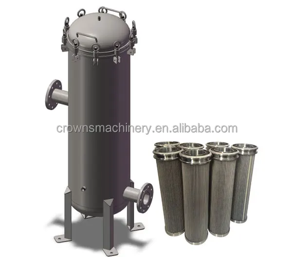 Stainless Steel Water Filter Housing High Pressure Filter Multi Cartridge Filter Housing