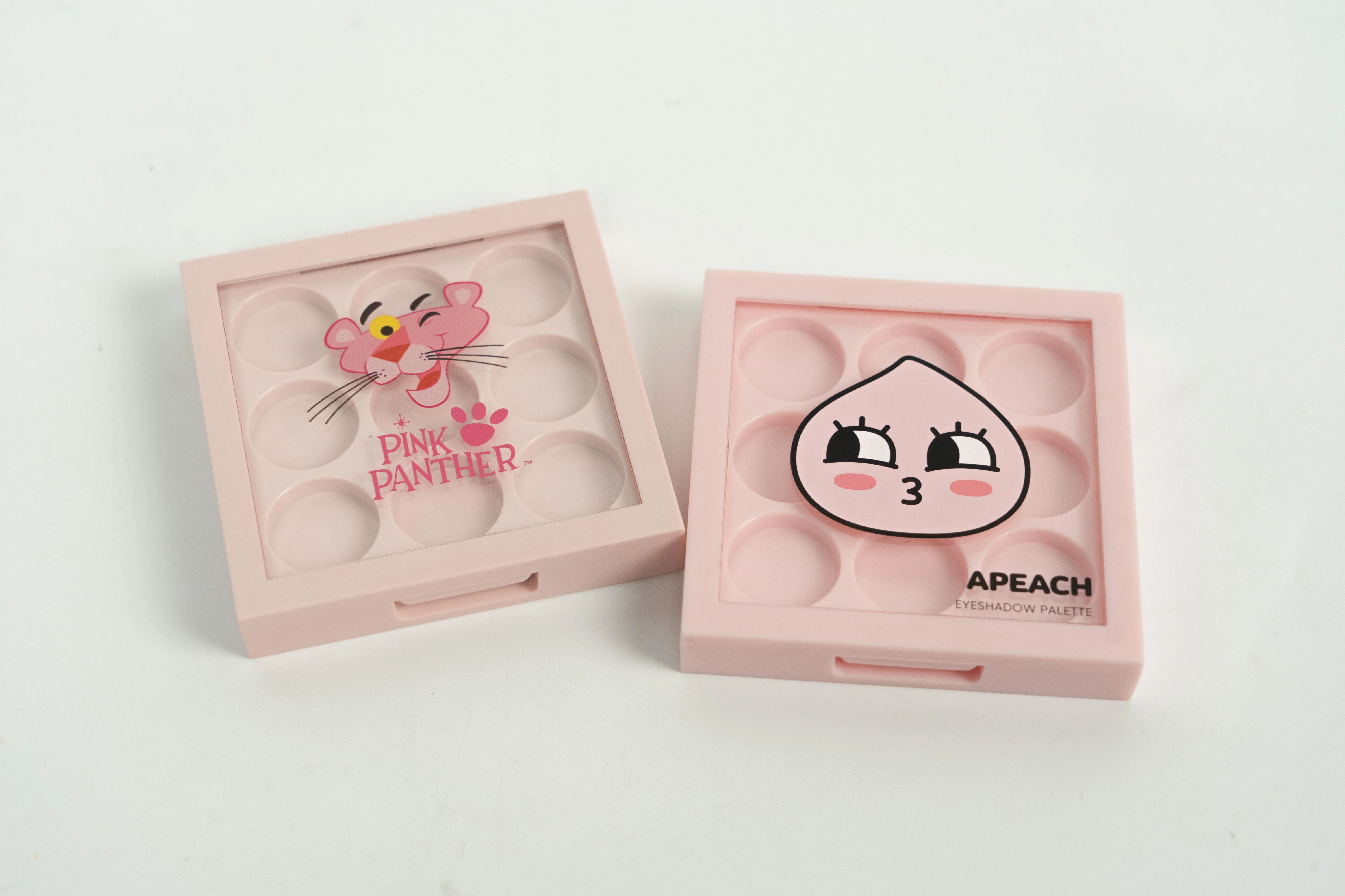 product high quality customized 135g eye shadow pan clear window empty palette compact powder packaging-2