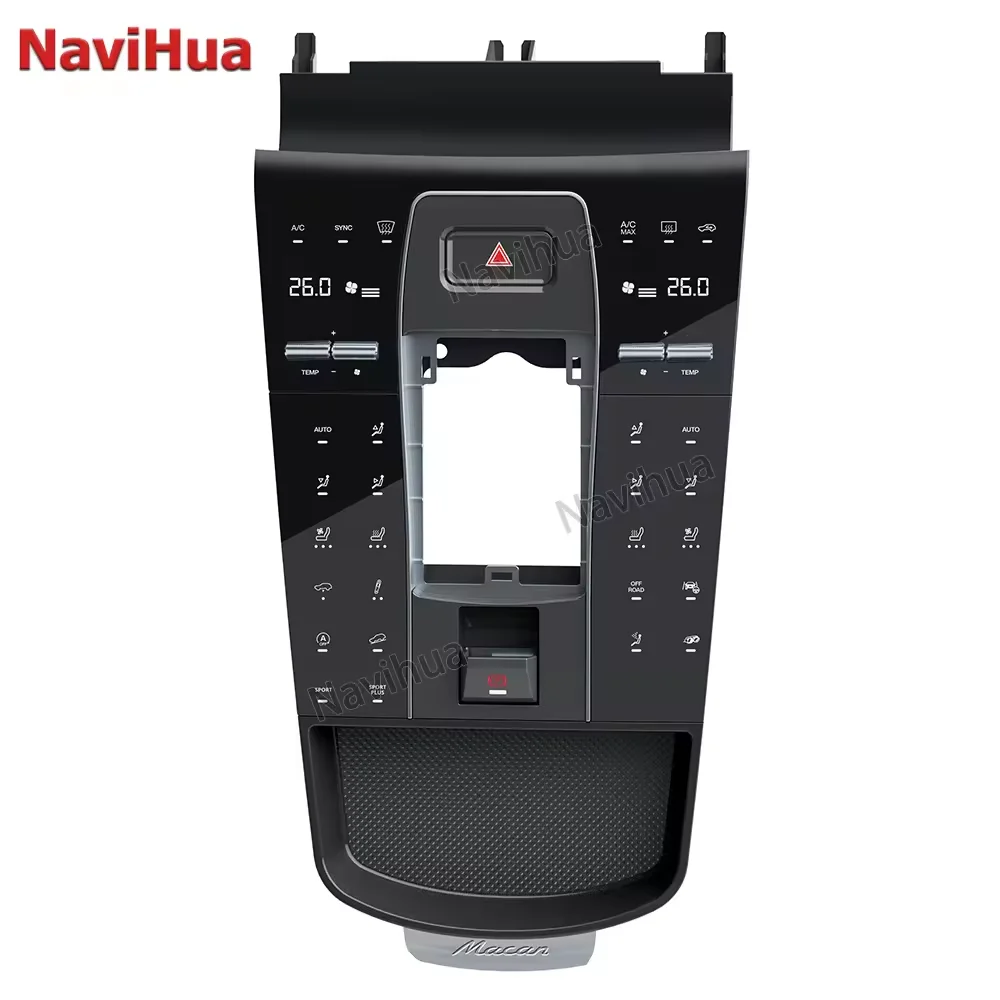 Navihua Car Upgrade Center Control Panel for Porsche Macan 2024 Style Upgrade Dashboard Interior Modification Body Kit Car Parts