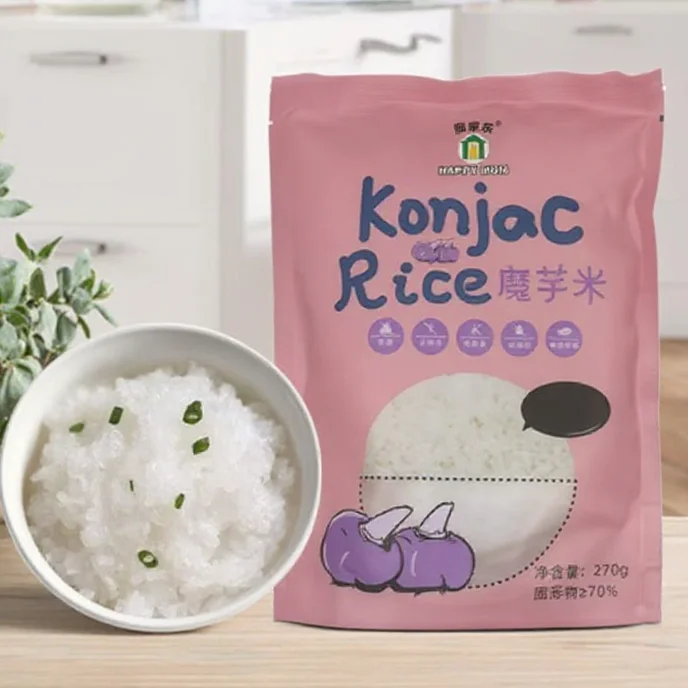 Wholesale Hot Selling Low Calorie Carb 1KG Instant Rice Dry Shirataki Konjac Rice