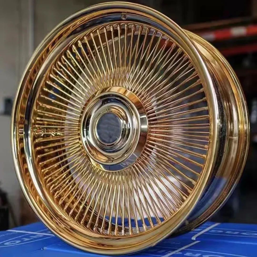 Custom Wheel Custom 20 22 24 26 Inch Rims Front and Rear Wire Wheels