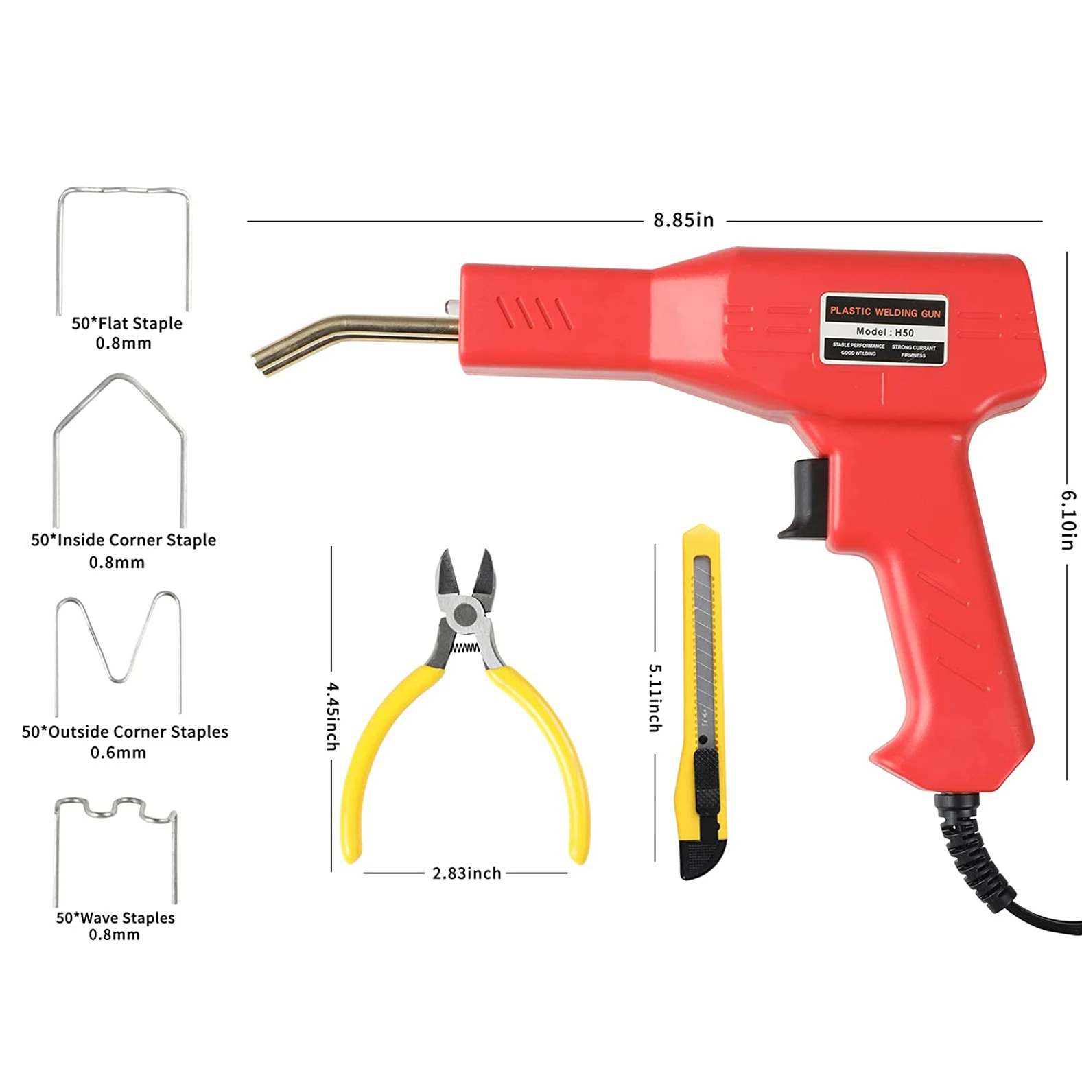 Saldatrice per Plastica Kit Riparazione Paraurti Auto