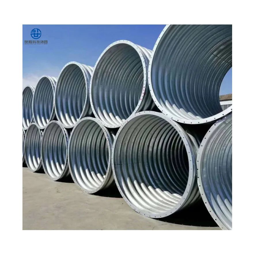 Factory Price Culvert Pipe Metal Bellows for Sewage Tunnel Armco Culvert 6 Inch Corrugated Drainage Pipe