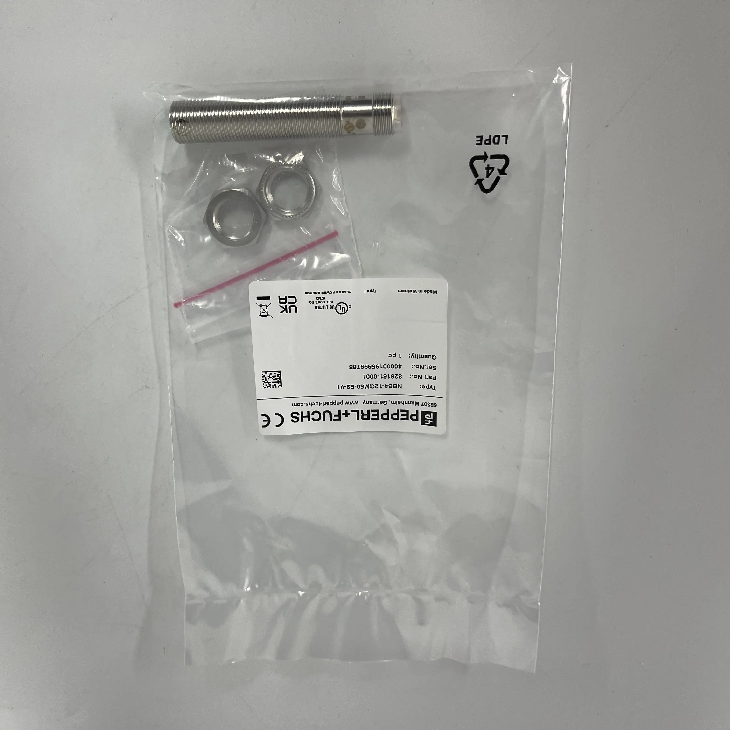 PEPPERL+FUCHS Inductive Proximity Sensor NBB4-12GM50-E2-V1