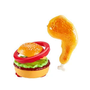 Remote Control Kids Toys Plastic Hamburger and Chicken Leg Universal Sound and Light Set