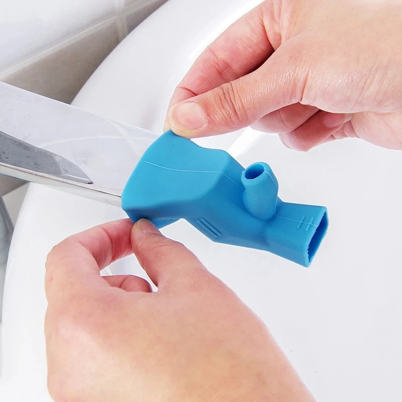 YDM Sink Nozzle Faucet Extender Rubber Elastic Water Tap Extension Kitchen Faucet Accessories for Children Kid Hand Washing