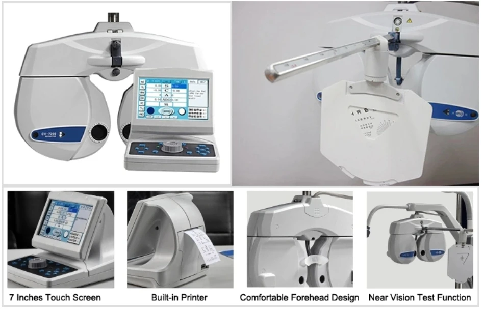 CV-7200 Vision Test Phoropter/Auto Digital Phoroptor for Optical Shop/Low Price Ophthalmic Optical Equipment