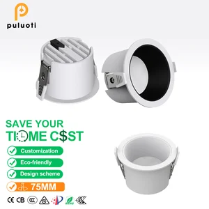 Modern-style LED Recessed Downlight High Quality Full-Spectrum Eye-Protecting Aluminum Lamp Shell CRI 97 10-Year Warranty for