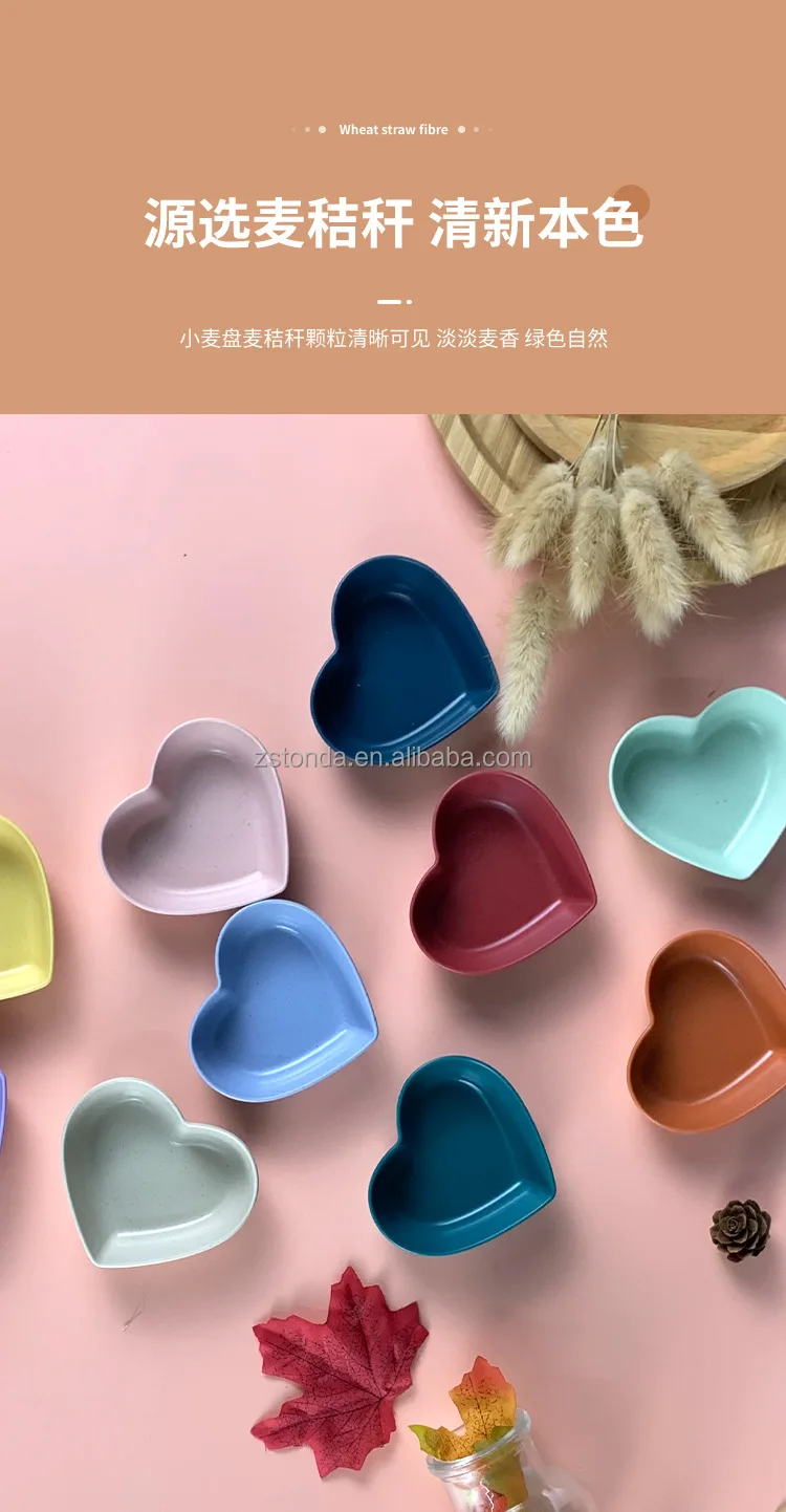Cute Condiment Dishes Snack Serving Dishes Dipping Bowl Wheat Sauce