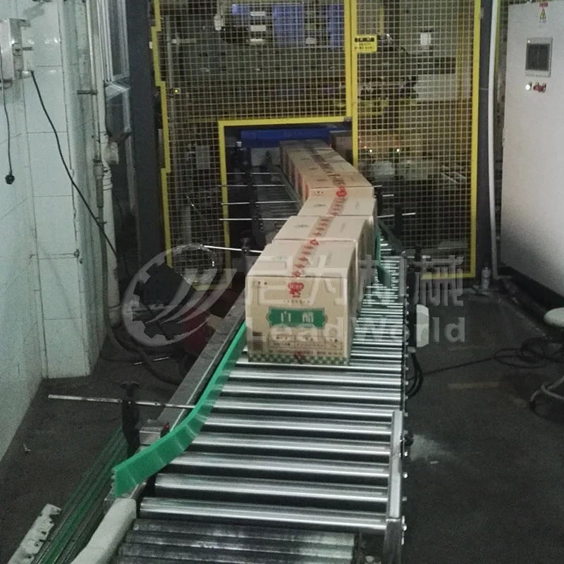 Pallet Destacker and Slip Sheet Dispenser Bottle Carton Box Automatic Automatic Palletizer Machine