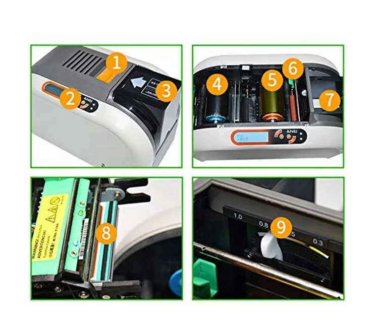 Latest Design Low Price PVC ID Card Printing Machine Hiti CS200e Color PVC Card Printer