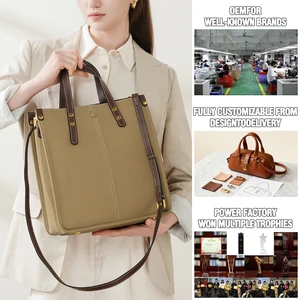 Factory Wholesale Women's Retro CE Friendly Leather Handbag OEM/ODM High-quality Shoulder Crossbody Bag for Ladies Briefcase