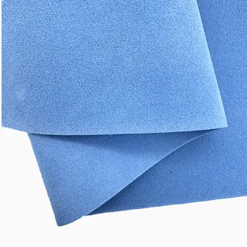 1.2mm Thickness Flocked Leather Genuine Pu Artificial Suede Leather For Shoes