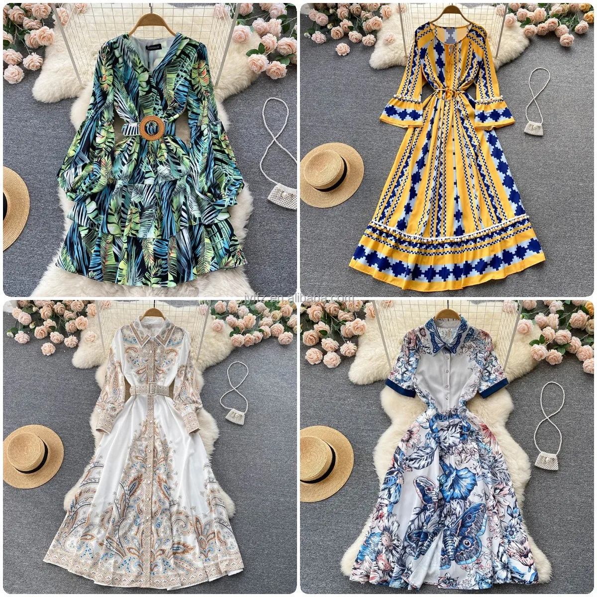 2022 summer fashion elegant dress French women's clothing manufacturers wholesale