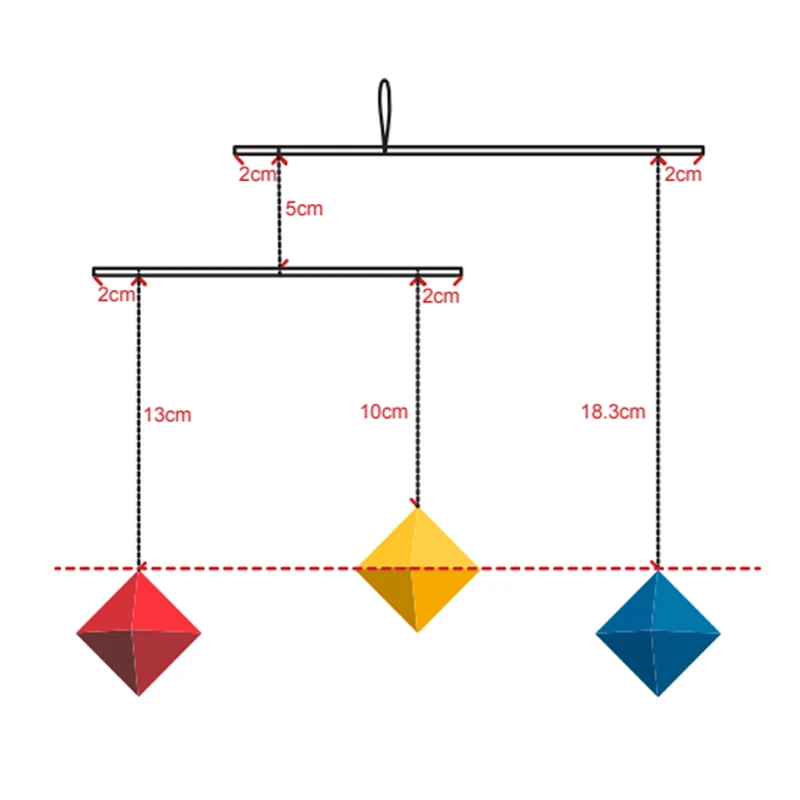 Montessori deals octahedron mobile