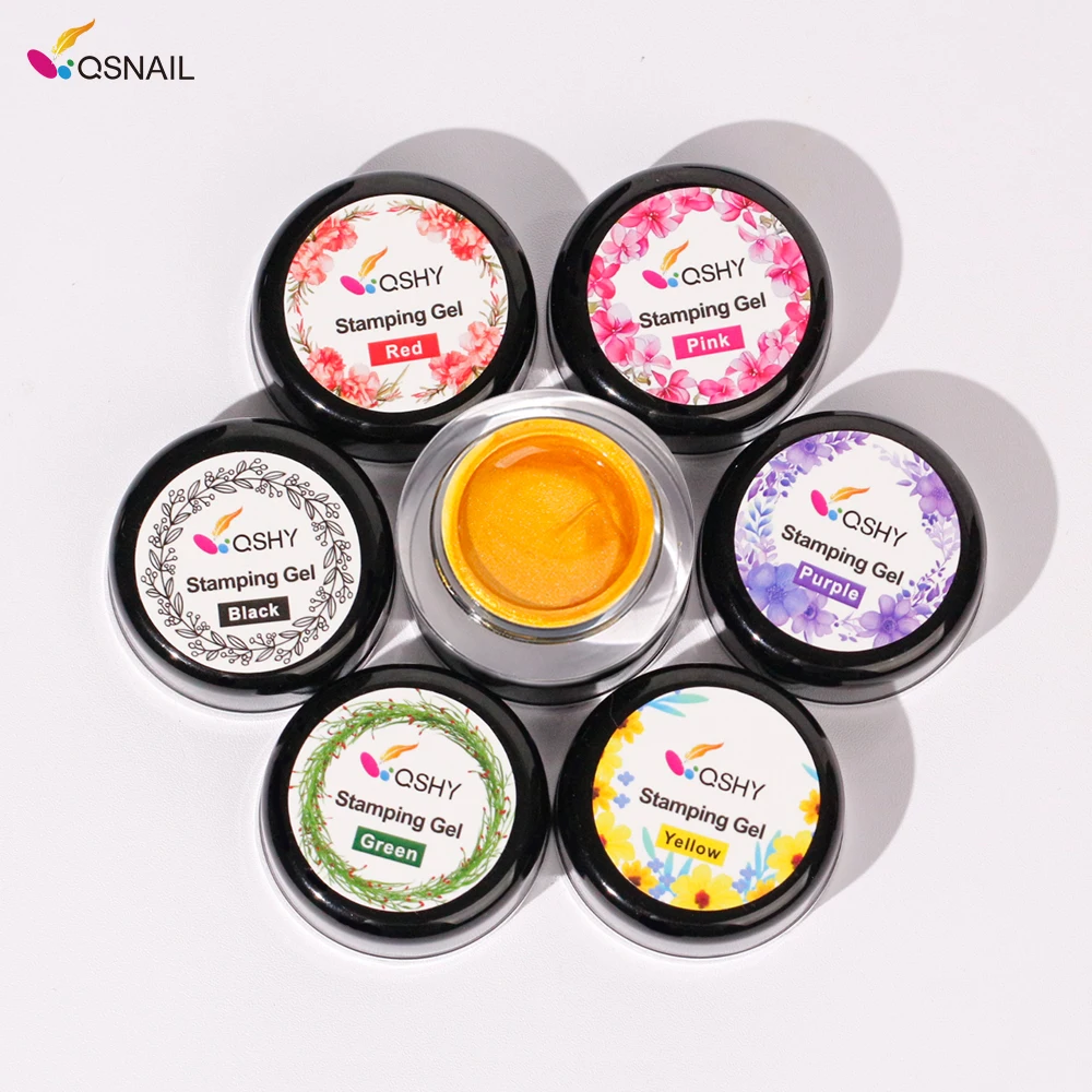 Private Label Multi-Color UV Nail Art Stamping Gel Crayon Option for Nail Painting Gel Paint