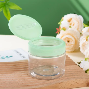 plastic face cream facial mask jar makeup remover jar