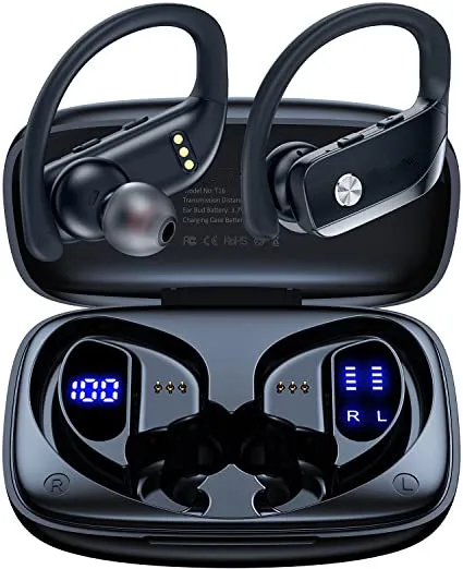 Wireless Earbuds Bluetooth Headphones 48hrs Play Back Sport Earphones 