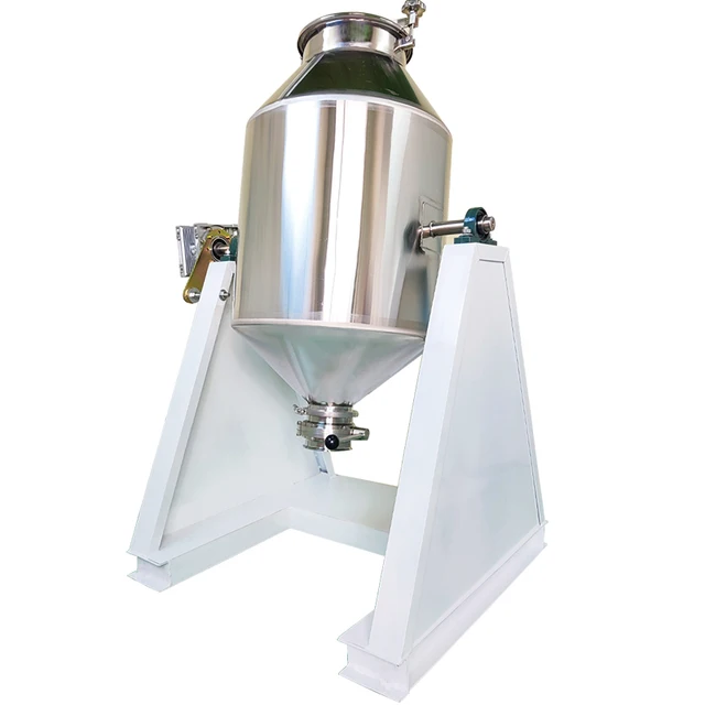 WeLu D50 Industrial premix chemical powder mix machine Moveable dry powder drum mixer machine SUS201