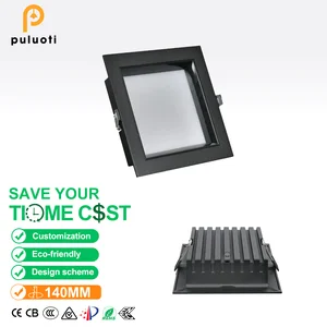 PULUOTI Modern Downlight Recessed Anti Glare Led Downlight square High-quality of Indoor Energy-saving Ceiling Embedded Lamp