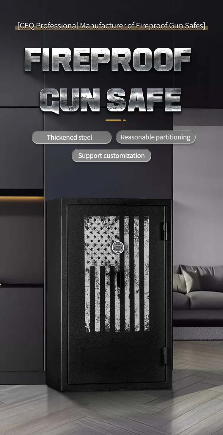 CEQSAFE Wholesale Digital Lock Security Safe Box Mechanical Steel Metal Gun Safe details