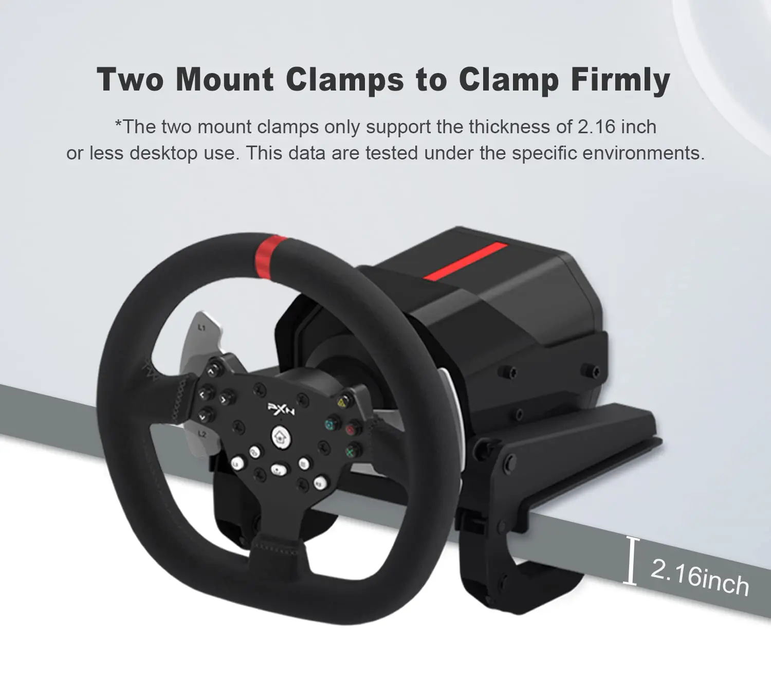 PXN V10 Driving Simulator Force Feedback Pc Steering Wheel 900 Degree Gaming Wheel for Ps4, Xbox One, Computer