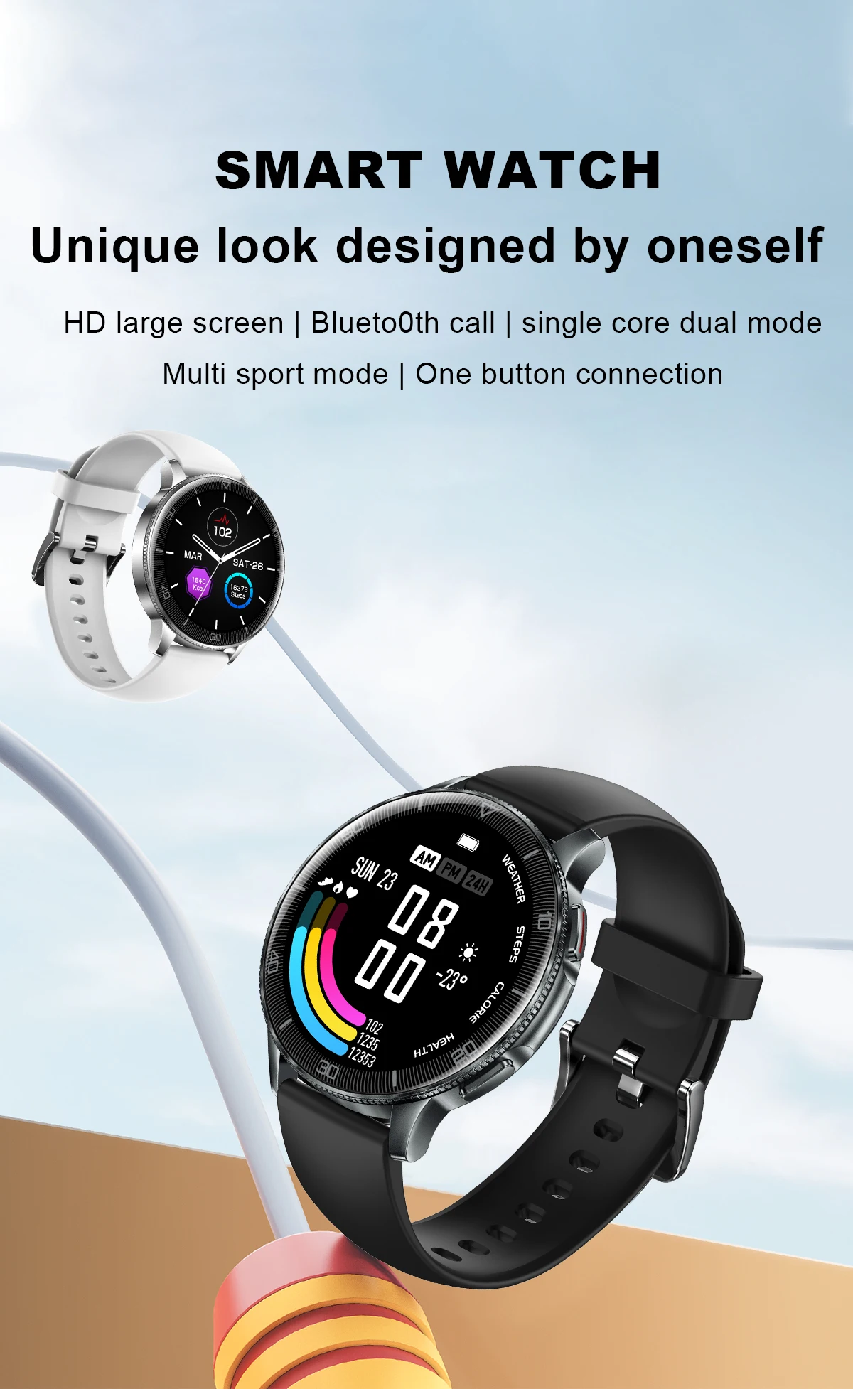 Reloj Inteligente Smartwatch Rtl8763ewe Dafit Blood Oxygen Voice Bt ...