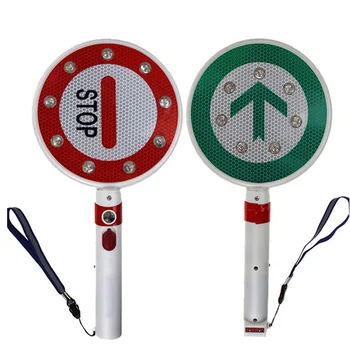 Traffic Control Crowd Crossing Guard Command Hand Held Led Flashing ...