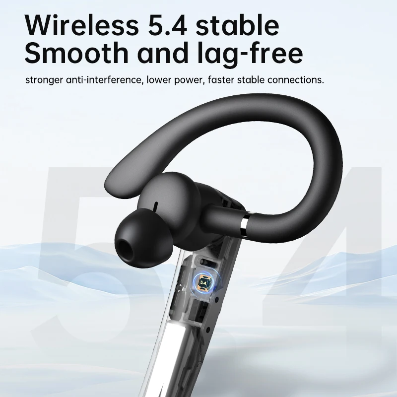 N19 True Wireless Earphone Single Ear Headphone Handsfree Headset  Business Earbuds Drive Call Sports Earhook Earphone