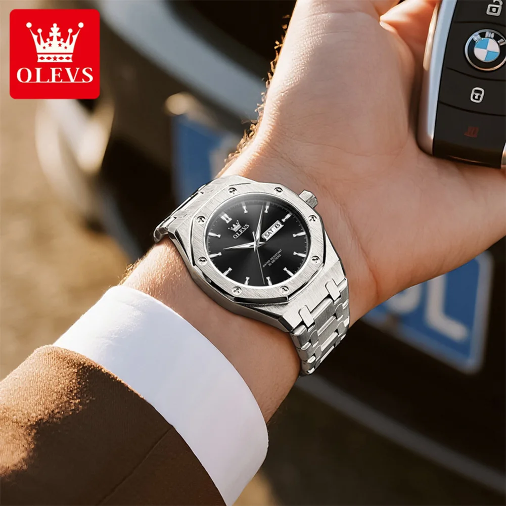 OLEVS 3726 Luxury Gold Waterproof Quartz Watch