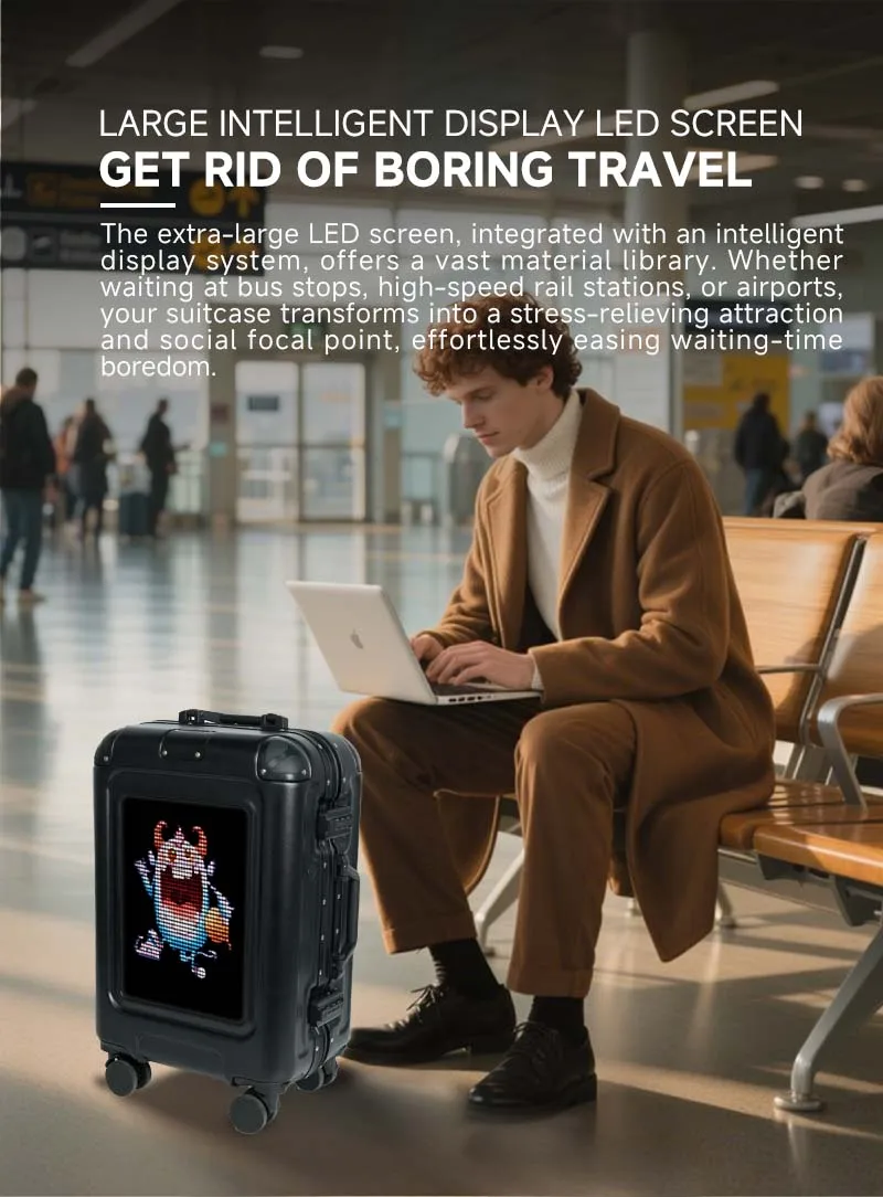 LOY Trolly Smart Suitcase side view hard shell