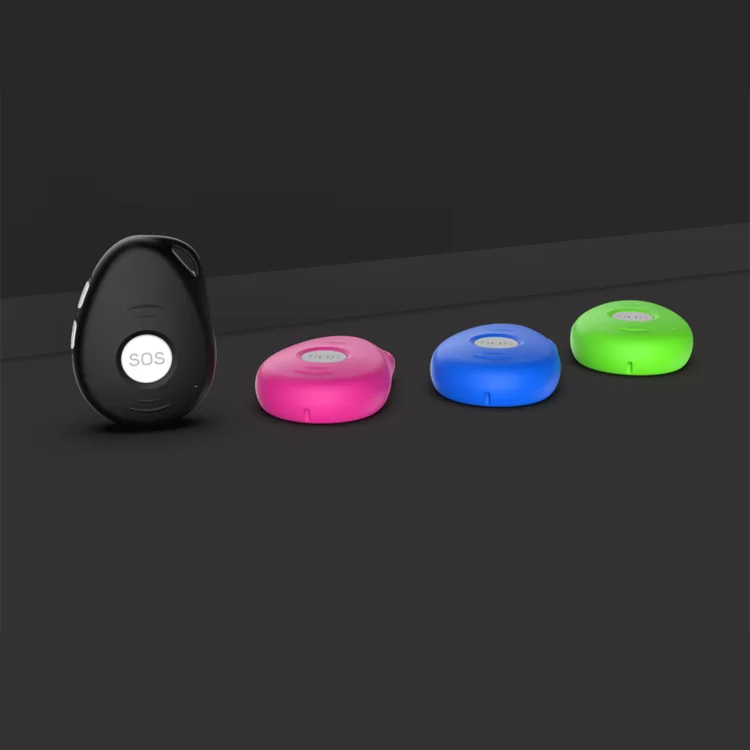 SOS Panic Button Mini Children GPS Vehicle Tracker Necklace With Fall Detector Elderly Alarm Pendant and WIFI Positioning